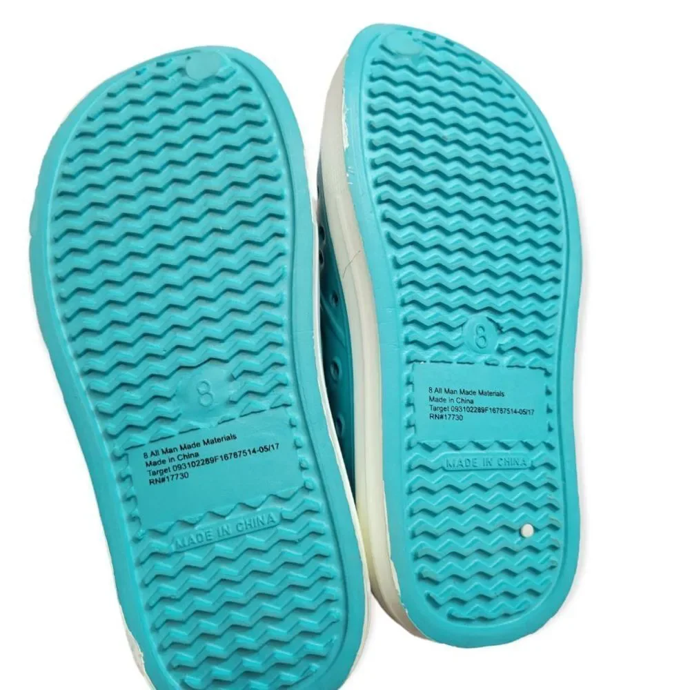 Turquoise Rubber sneakers 8